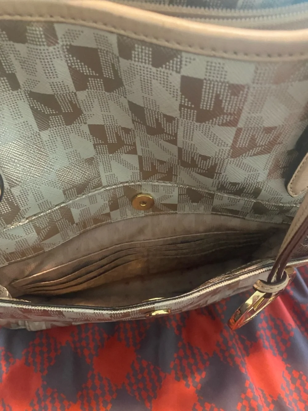 Michael Kors Metallic Tote - Picture 10 of 10